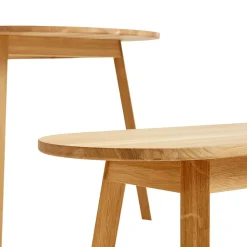 Benches^HAY Triangle Leg bench, Oiled oak 150 cm Beige