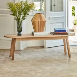 Benches^HAY Triangle Leg bench, Oiled oak 150 cm Beige