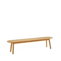 Benches^HAY Triangle Leg bench, Oiled oak 200 cm Beige