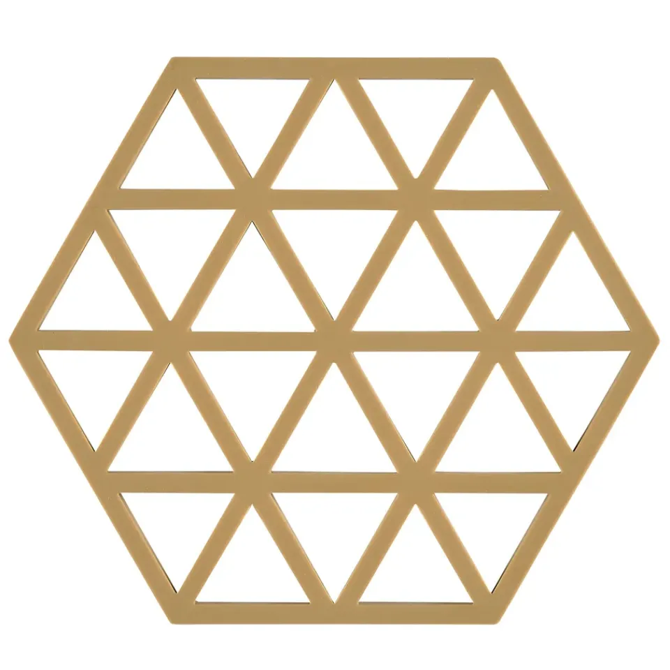Trivets^Zone Denmark Triangles trivet 14x16 cm, khaki Beige