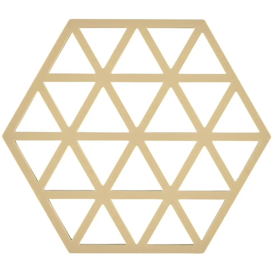 Best Zone Denmark Triangles trivet 14x16 cm, warm sand Beige