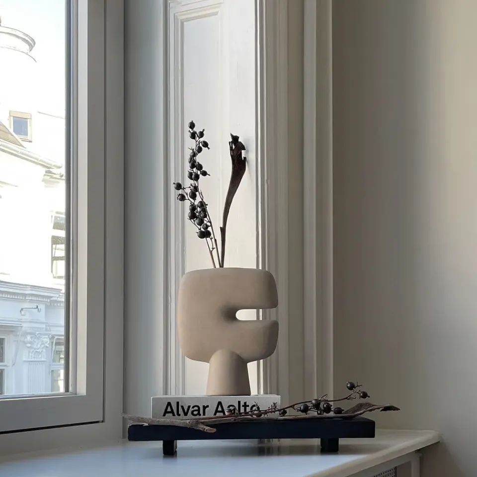 Hot 101 Copenhagen Tribal vase mini, Sand Beige