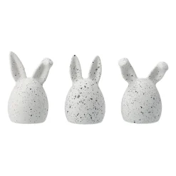 Easter Decorations^DBKD Triplets easter rabbit 3-pack, dot White
