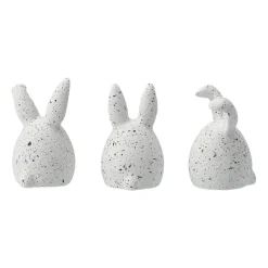 Easter Decorations^DBKD Triplets easter rabbit 3-pack, dot White
