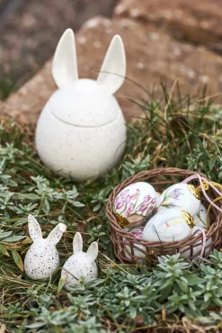 Easter Decorations^DBKD Triplets easter rabbit 3-pack, dot White