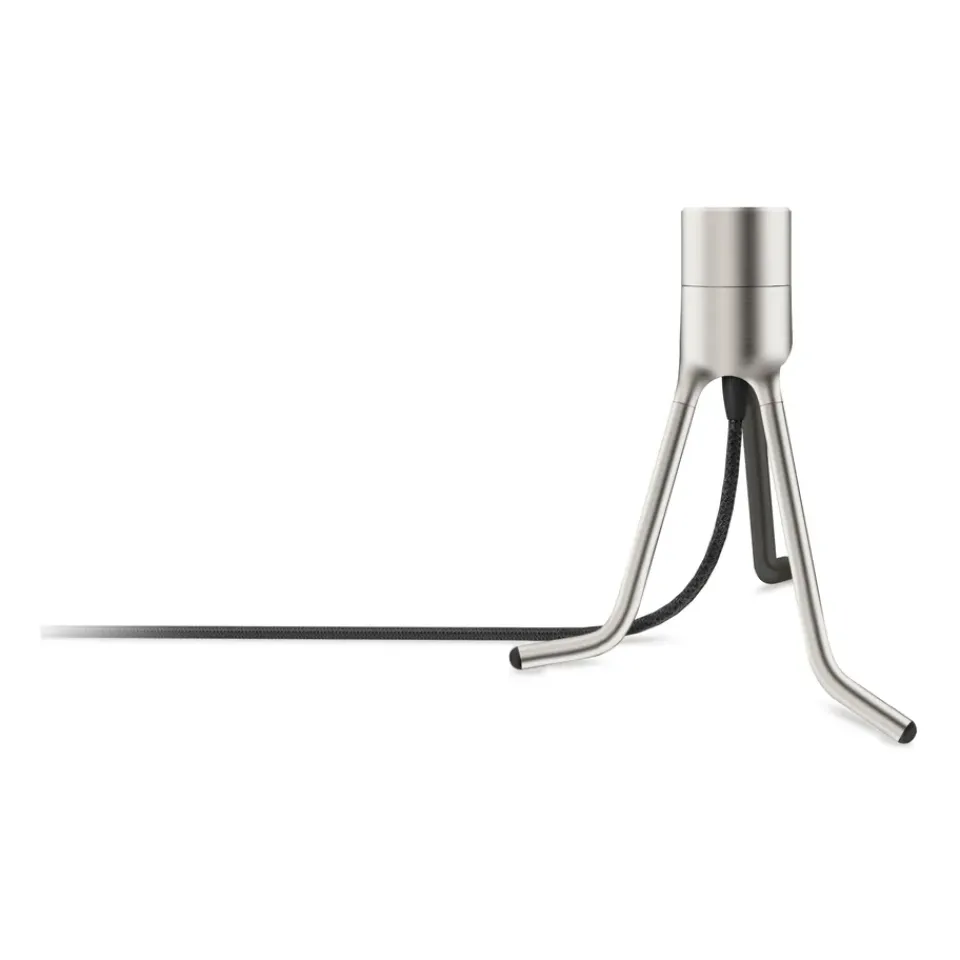 Lamp Bases^Umage Tripod base lamp stand, Brushed steel Silver-coloured