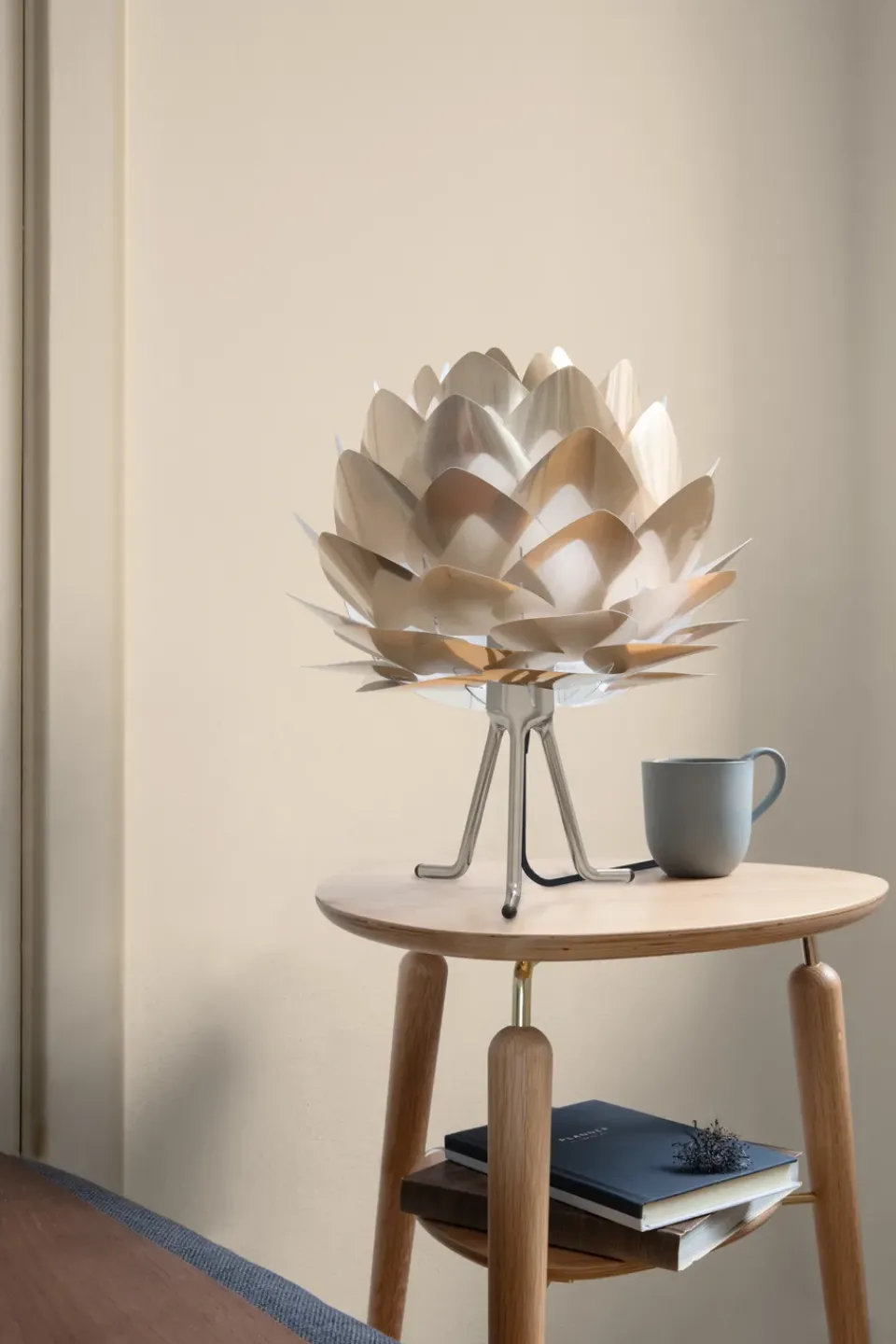 Lamp Bases^Umage Tripod base lamp stand, Brushed steel Silver-coloured