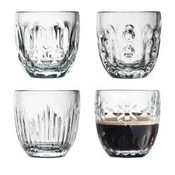 Outlet La Rochère Troquet espresso glass 10 cl 4 pieces, Clear Transparent