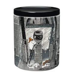 New Moomin Arabia True to it's origins Moomin jar, 1.2 l GreyBlack