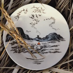 Moomin Bowls|Serving Bowls^Moomin Arabia True to it's origins Moomin serving bowl, 23 cm GreyBlack