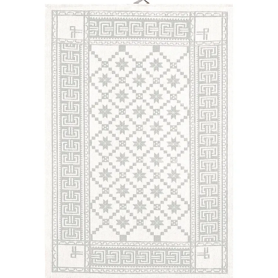 Discount Ekelund Linneväveri Åttebladrose kitchen towel 50x70 cm, Beige
