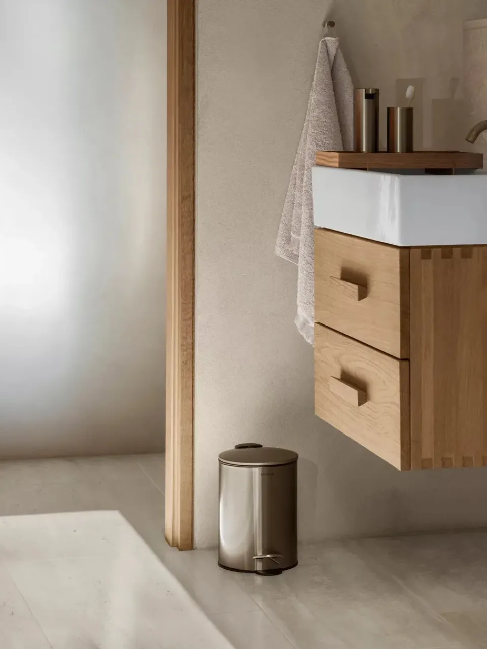 Discount Blomus Tubo pedal bin 3 L, Brass Gold-coloured