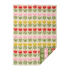 Hot Klippan Yllefabrik Tulip baby blanket 65x90 cm, Multi