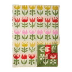 Wool Blankets & Throws^Klippan Yllefabrik Tulip throw 130x180 cm, Multi