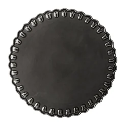 Online PotteryJo Tulipa cake plate Ø30 cm, Almost Black