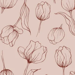 Clearance Cooee Design Tulipa napkins 33x33 cm, Blush Pink