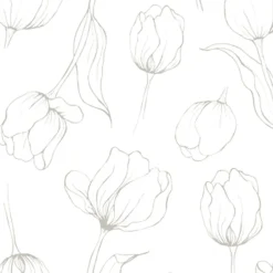 Online Cooee Design Tulipa napkins 33x33 cm, White