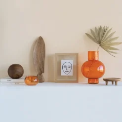 New URBAN NATURE CULTURE Tummy A vase 24 cm, rust Orange