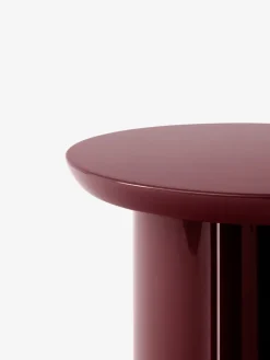 Side Tables^&Tradition Tung JA3 side table, burgundy Red