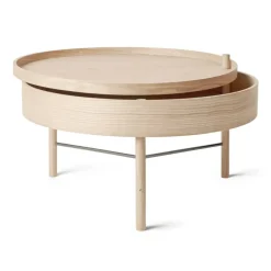 Coffee Tables^Audo Copenhagen Turning table, natural oak-chrome Brown
