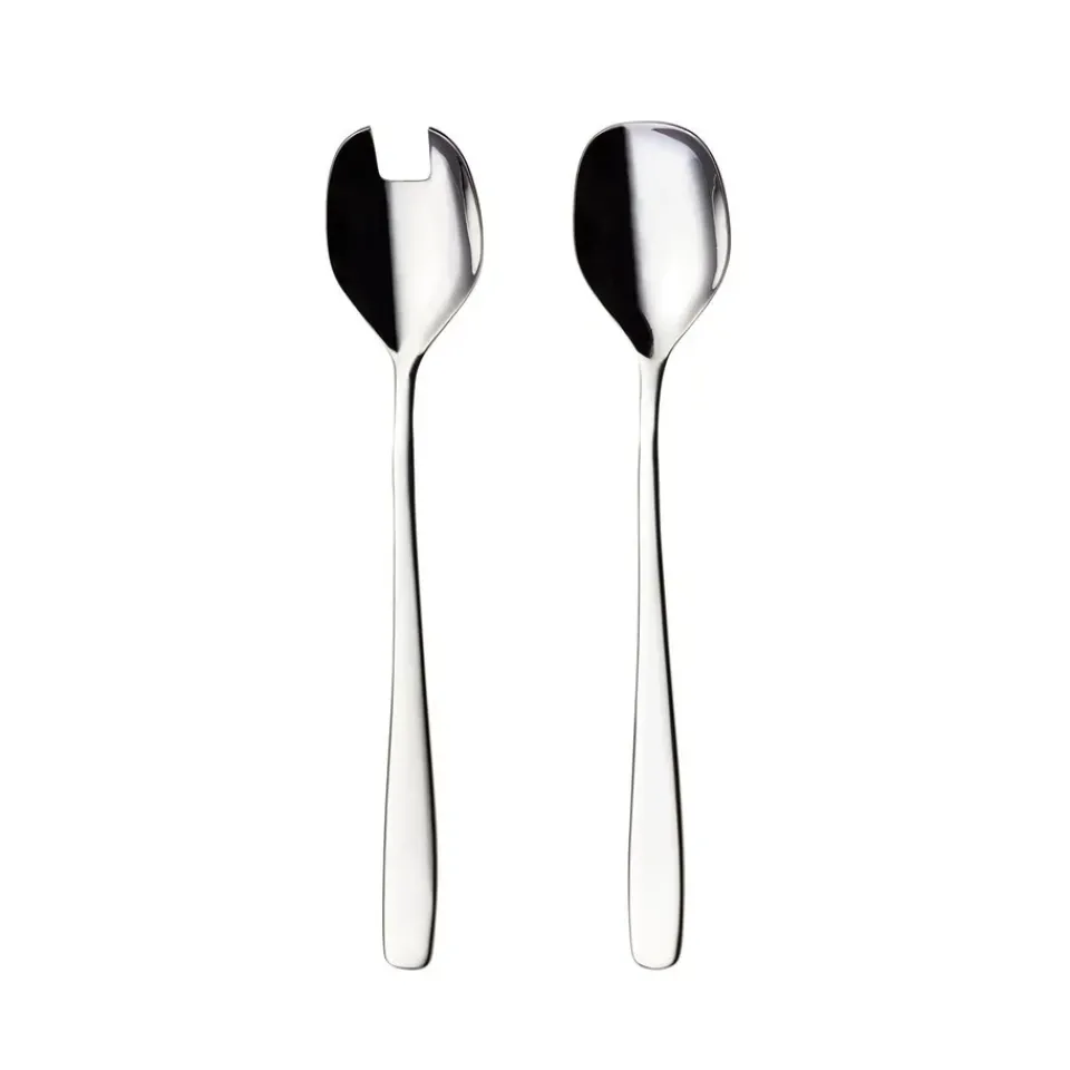 Salad Servers^Hardanger Bestikk Tuva salad set 2 pieces, 2 pieces Silver-coloured