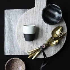 Broste Copenhagen Tvis cutlery set 16 pieces, gold Gold-coloured