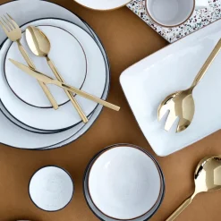 Table Cutlery^Broste Copenhagen Tvis fork 4-pack, gold Gold-coloured