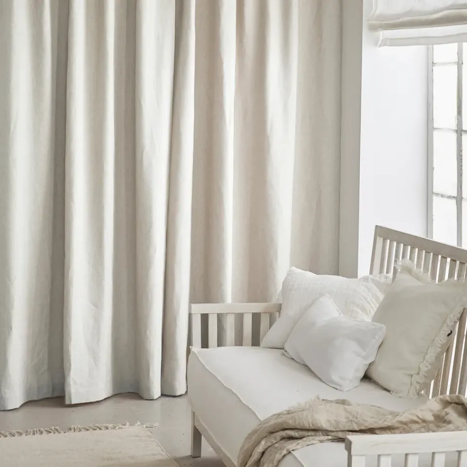 New Himla Twilight curtain with veckband 280x290 cm, fog Beige