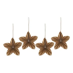Christmas Decorations^Scandi Living Twinkle baubles 4-pack, Natural Beige
