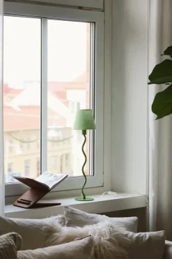 Lamp Bases^Globen Lighting Twist 50 table lamp base, Green