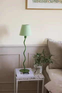 Lamp Bases^Globen Lighting Twist 50 table lamp base, Green