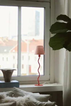 Lamp Bases^Globen Lighting Twist 50 table lamp base, Pink