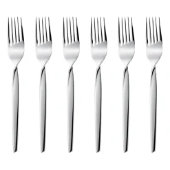 Dessert Cutlery^Gense Twist cake fork 6-pack, Stainless steel Silver-coloured