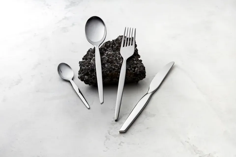 Dessert Cutlery^Gense Twist cake fork 6-pack, Stainless steel Silver-coloured