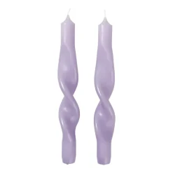 Online Broste Copenhagen Twist twisted candles twisted candle 23 cm 2-pack, Orchid light Purple