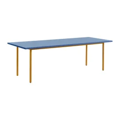Discount HAY Two-Colour dining table 90x240 cm, Ochre-blue YellowBlue