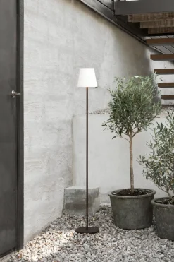 New Watt & Veke Tyra floor lamp portable Ø14 cm, Coffee Brown
