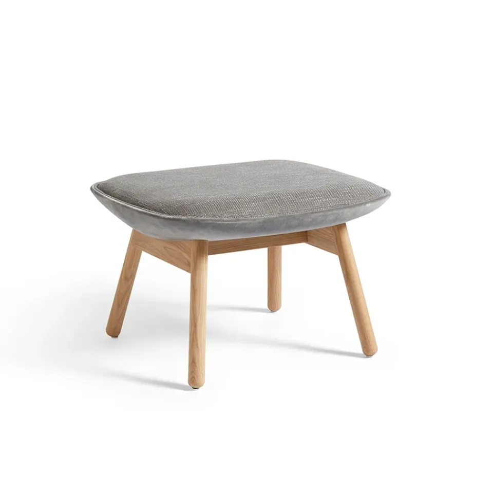 Hot HAY Uchiwa ottoman, Roden 05 magnesium-oak-back Lola warm Grey