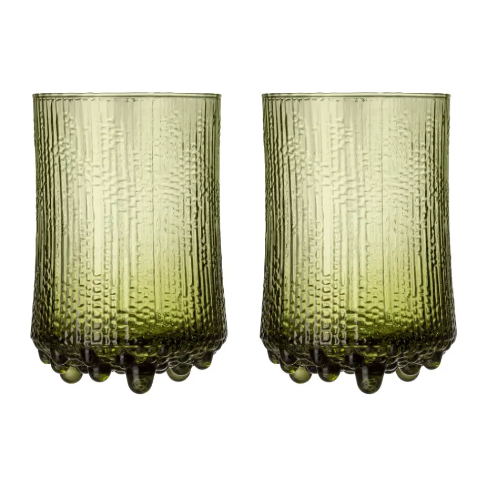 Outlet Iittala Ultima Thule beer glass Finnish sand 38 cl 2-pack, Green