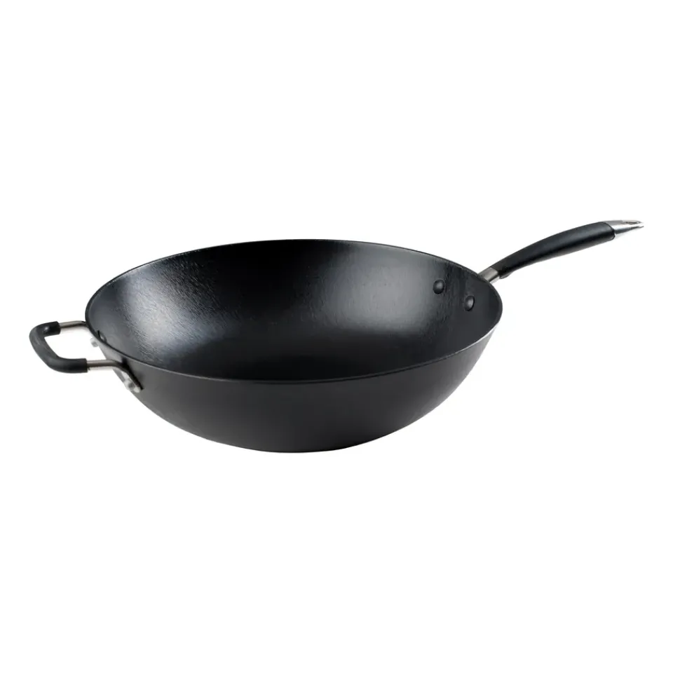 Sale Ronneby Bruk Ultra Light Original light weight cast iron wok, 34 cm Black