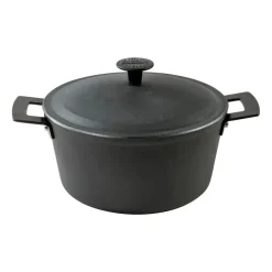 Cooking Pots & Casserole Dishes^Ronneby Bruk Ultra Light Pro light weight cast iron casserole dish, 4 L Black