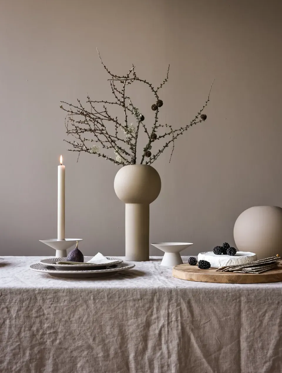 Candle Holders^Cooee Design Uma candle sticks, Sand Beige