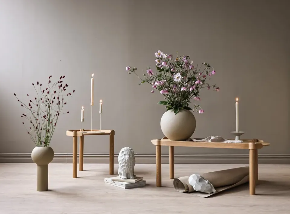 Candle Holders^Cooee Design Uma candle sticks, Sand Beige