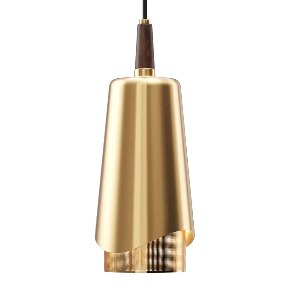 Discount Audo Copenhagen Umanoff pendant lamp, polished brass-wallnut Gold-coloured