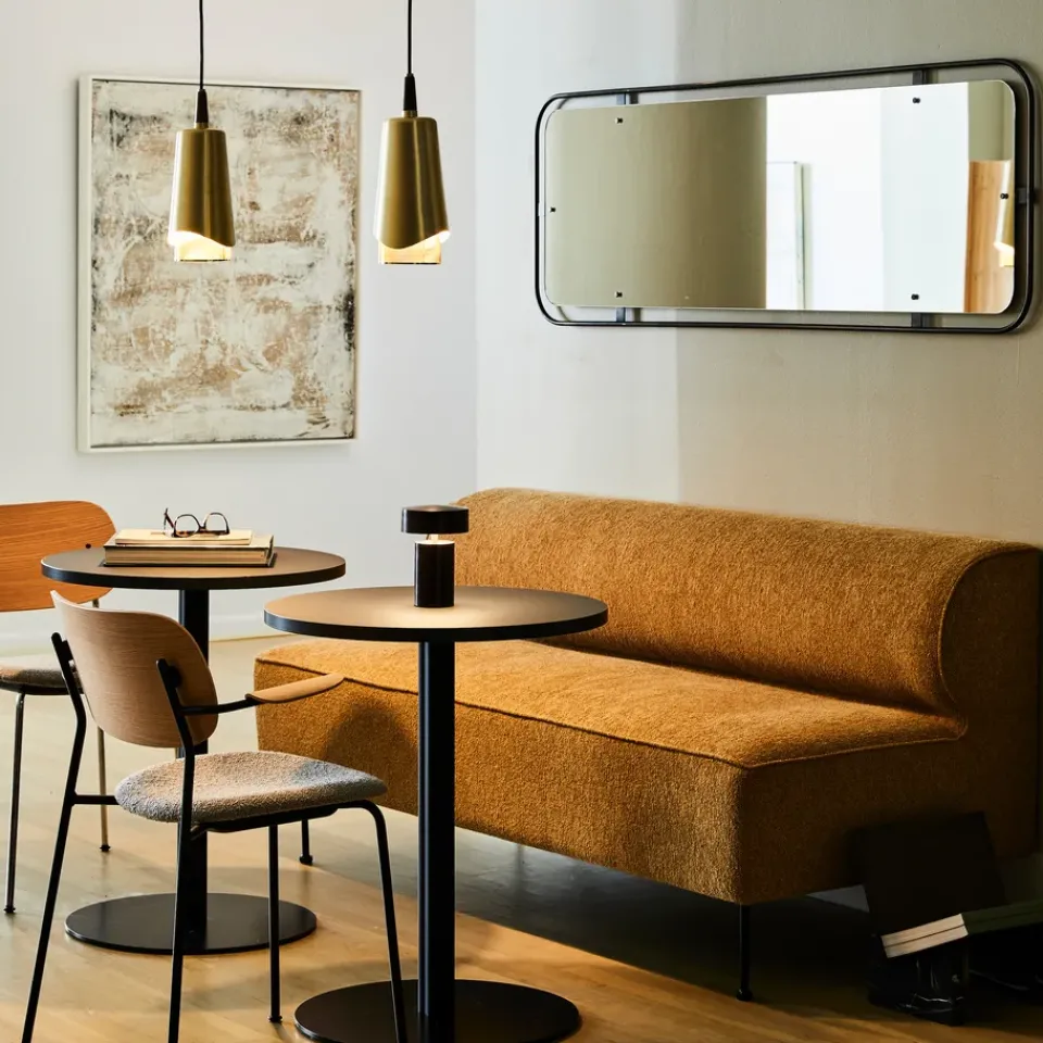 Discount Audo Copenhagen Umanoff pendant lamp, polished brass-wallnut Gold-coloured