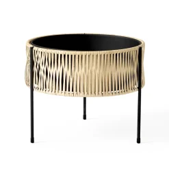 Discount Audo Copenhagen Umanoff planter flower box rattan-steel, h32,5 cm Ø41 cm Beige