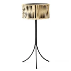 Garden Details & Accessories^Audo Copenhagen Umanoff planter flower box rattan-steel, h69 cm Ø36,5 cm Beige