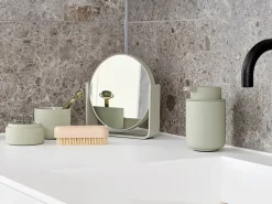 Clearance Zone Denmark Ume table mirror with 5x magnification 19x19.5 cm, Eucalyptus Green