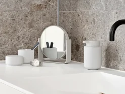 Table Mirrors^Zone Denmark Ume table mirror with 5x magnification 19x19.5 cm, Soft Grey