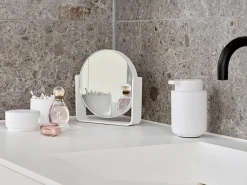 Table Mirrors^Zone Denmark Ume table mirror with 5x magnification 19x19.5 cm, White